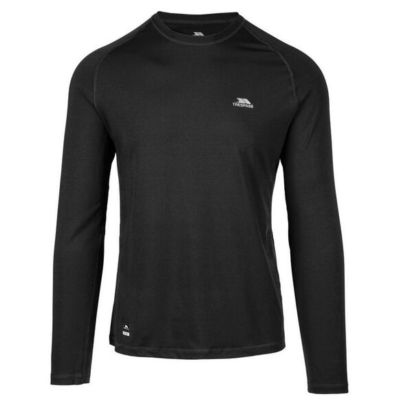 Trespass Mens Nate Base Layer Top / Black - Picture 1 of 4